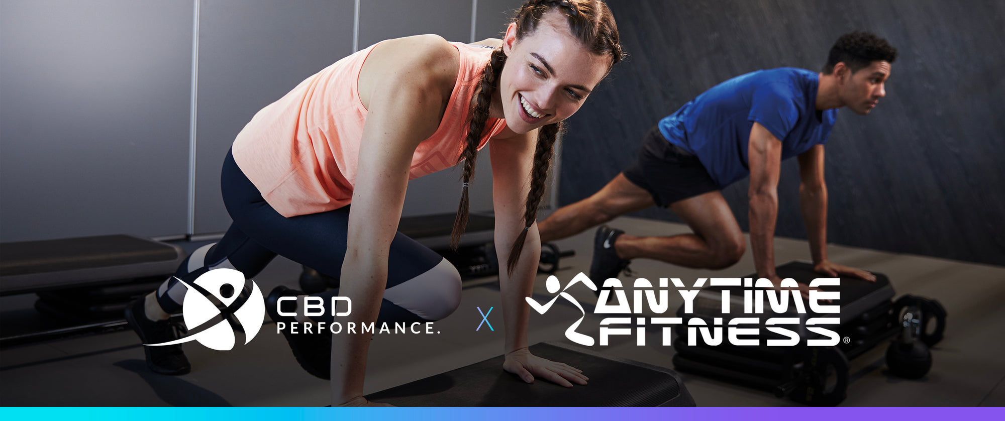 CBD Performance partner with Anytime Fitness