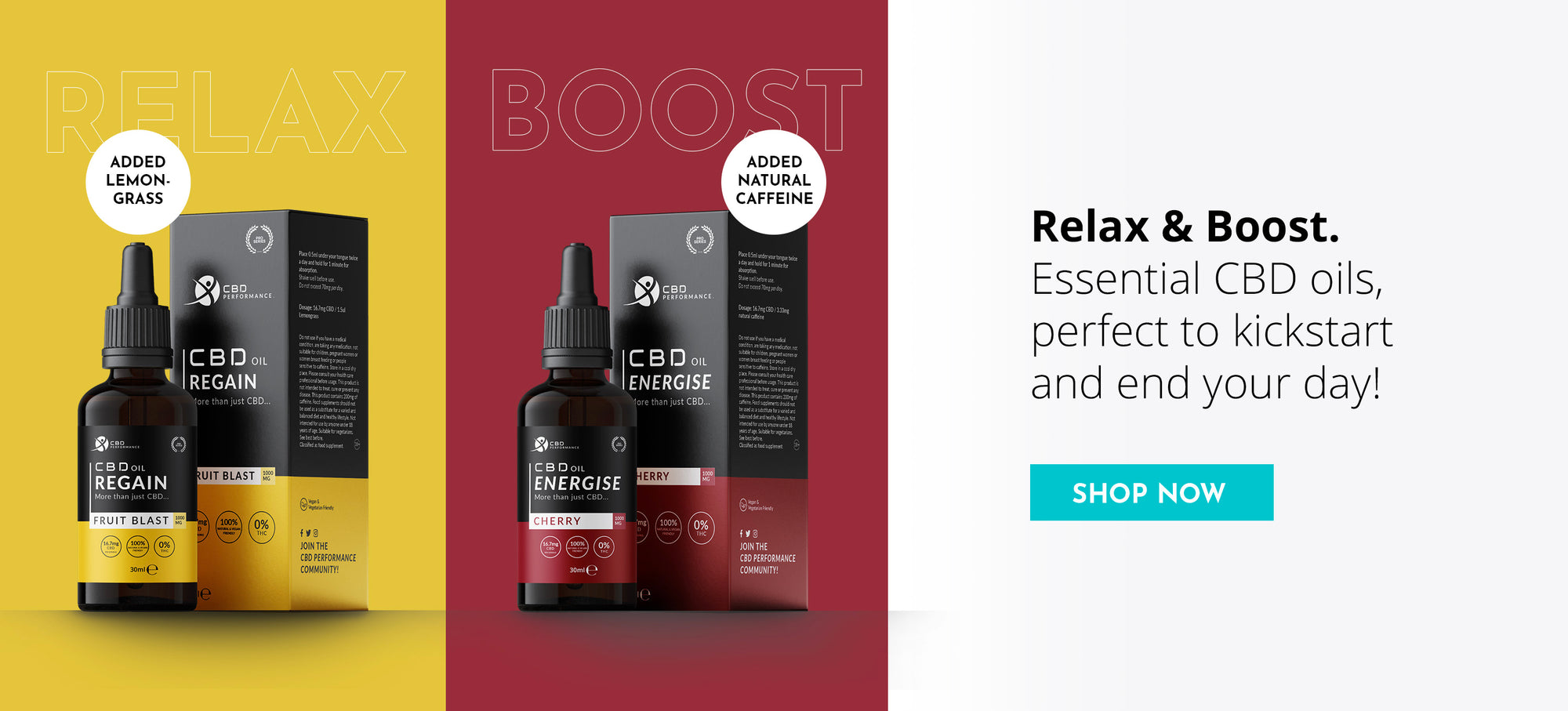 CBD oils for boosting and relaxing